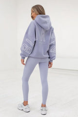 Printed Thick Loose Hoodie