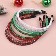 Christmas Rhinestone Glitter Red Green Party Hair Accessory