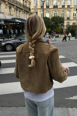 Solid Buttoned Long-Sleeve Casual Jacket