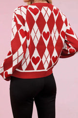 Red Heart   Christmas Cardigan