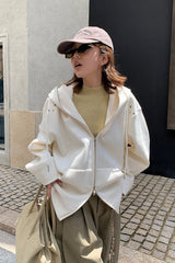 Studded Loose Casual Hoodie