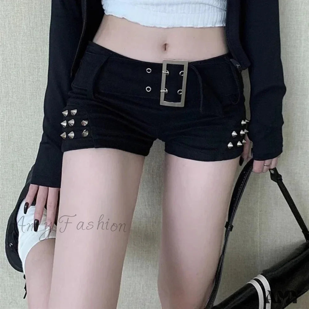 American Vintage Low Skinny Mini Elastic Y2K Sexy Cool Short
