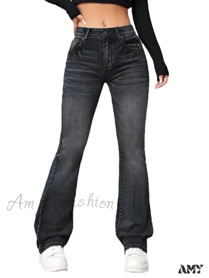 Amy Fashion - 2024 Fall Stretch Denim High Waist Casual For Women Female Clothing S-2Xl Drop