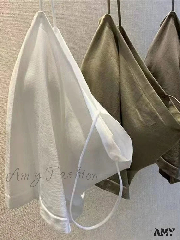 Amy Fashion - Basic Spaghetti Strap Tank Top