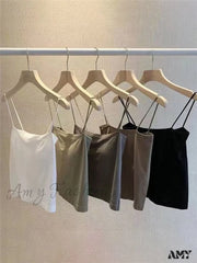 Amy Fashion - Basic Spaghetti Strap Tank Top