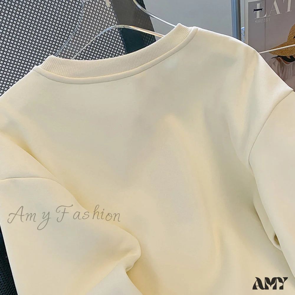 Amy Fashion - Beautiful Tulip Flower Knitted Hoody Pullover