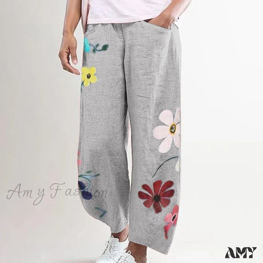 Amy Fashion - Casual Harem Wide Leg Pants