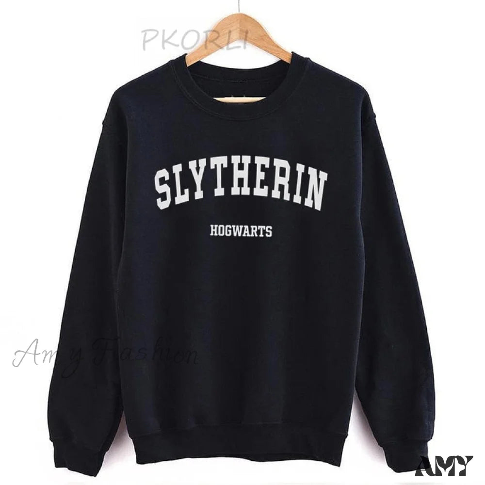 Amy Fashion - Casual School Unisex Crewneck Sweatshirt Black / S