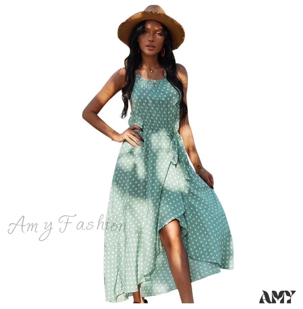 Amy Fashion - Casual Slim Long Spring Summer Dress