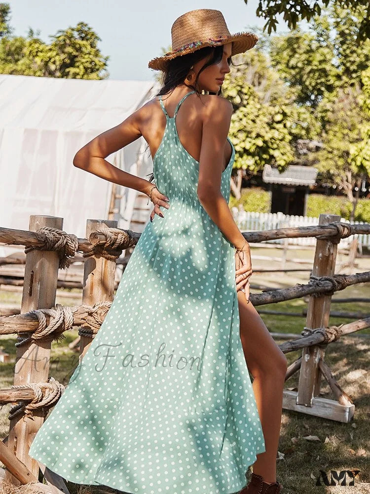 Amy Fashion - Casual Slim Long Spring Summer Dress