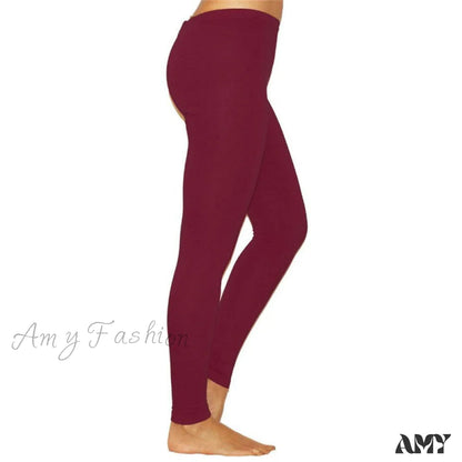 Amy Fashion - Casual Sport Fitness Cotton Leggings