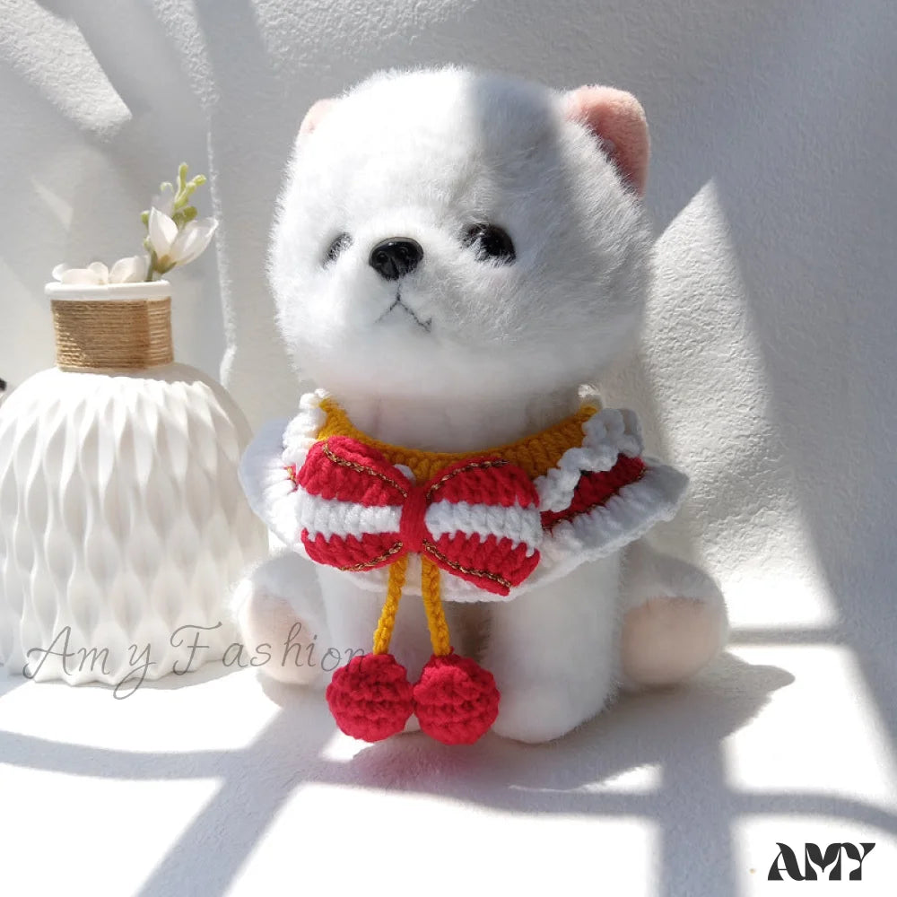 Amy Fashion - Chrismas Photo Accessories Hand Woven Cat Dog Bibs