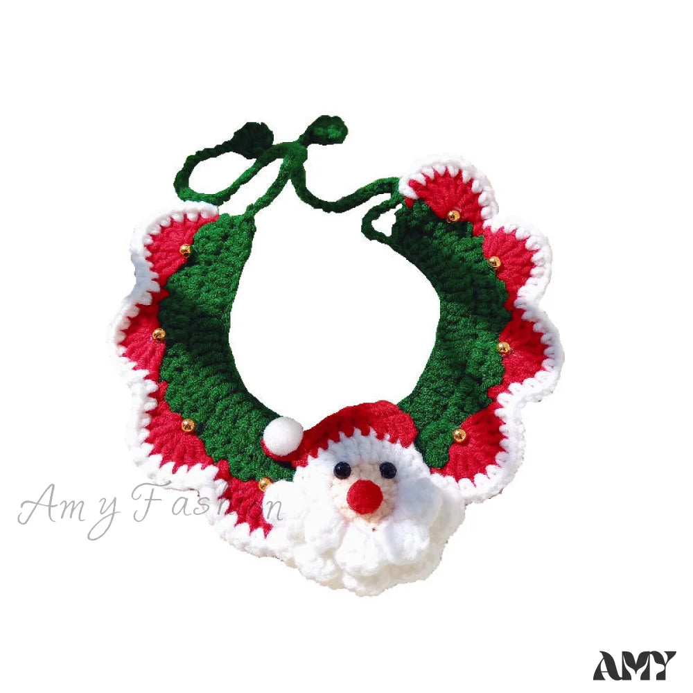 Amy Fashion - Chrismas Photo Accessories Hand Woven Cat Dog Bibs