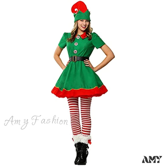 Amy Fashion - Christmas Holiday Elf Costume Hat Small