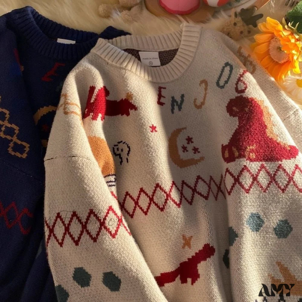 Amy Fashion - Christmas Knitted Kawaii Clothes Sweater