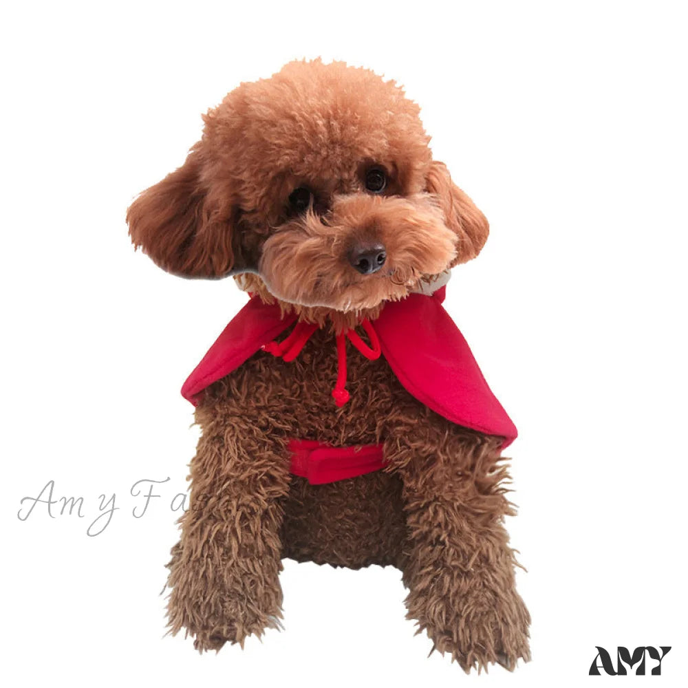 Amy Fashion - Christmas Pet Cat Winter Cloak