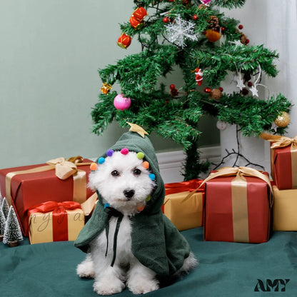 Amy Fashion - Christmas Pet Cat Winter Cloak