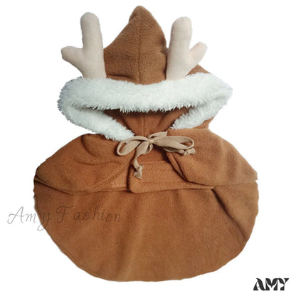 Amy Fashion - Christmas Pet Cat Winter Cloak