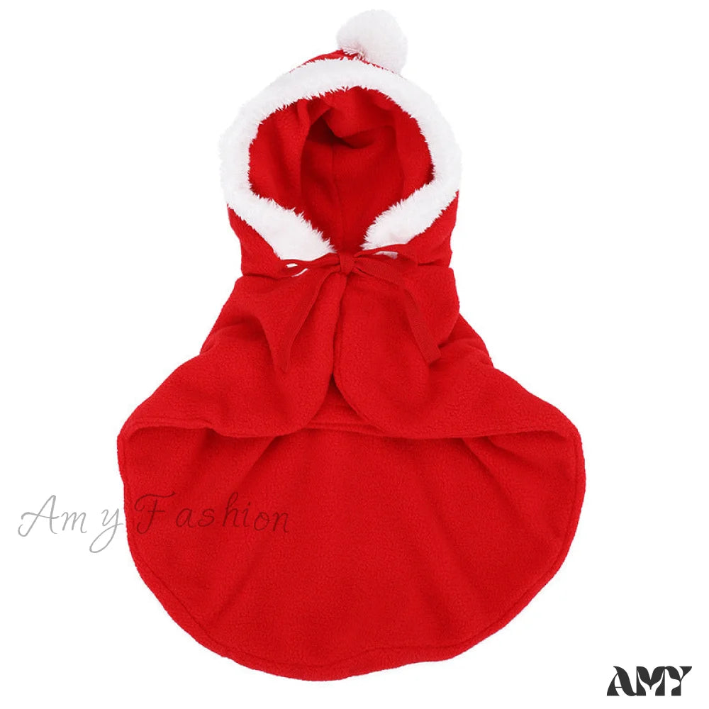 Amy Fashion - Christmas Pet Cat Winter Cloak