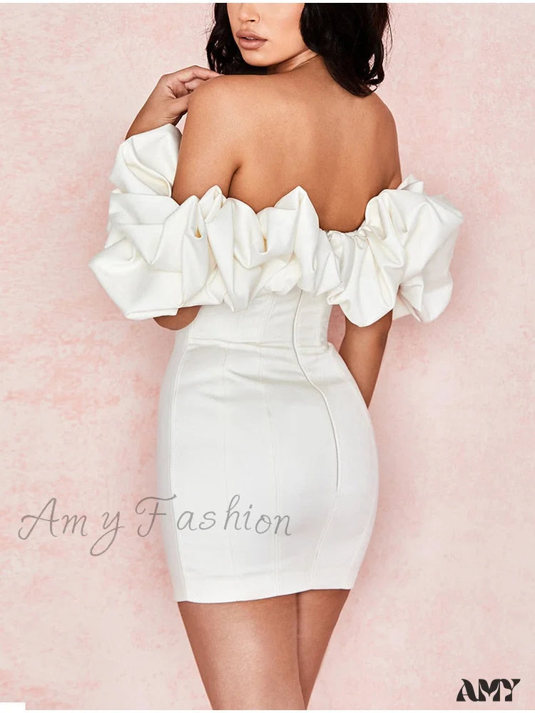 Amy Fashion - Classic Elegant Party Club Wear Slim Fit Bodycon Dress
