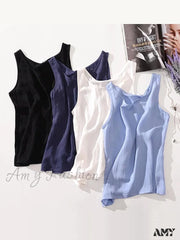 Amy Fashion - Cotton Linen Sleeveless Tops