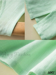 Amy Fashion - Cotton Linen Sleeveless Tops