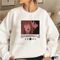 Amy Fashion - Cute Graphic Print Multi-Color Hoody Pullover