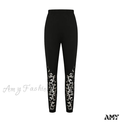 Amy Fashion - Elastic High Waist Leggings