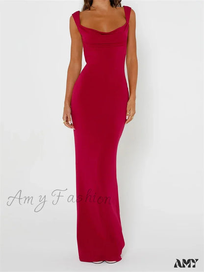 Amy Fashion - Elegant Women Bow Patchwork Sleeveless V-Neck Low Cut Backless Solid Cocktail Party