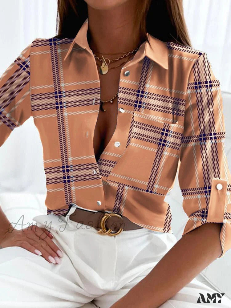 Amy Fashion - Floral Printing Single Button New Shirt