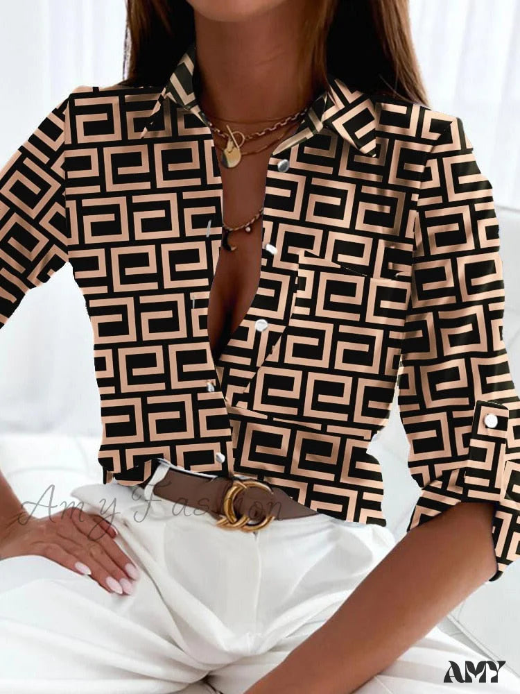Amy Fashion - Floral Printing Single Button New Shirt