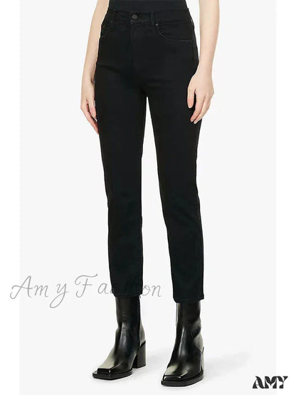 Amy Fashion - High Quality Stretch Women Straight Denim Casual Fashion Ankle-Length 2024 Fall