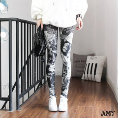 Amy Fashion - High Waist Leggings Pants