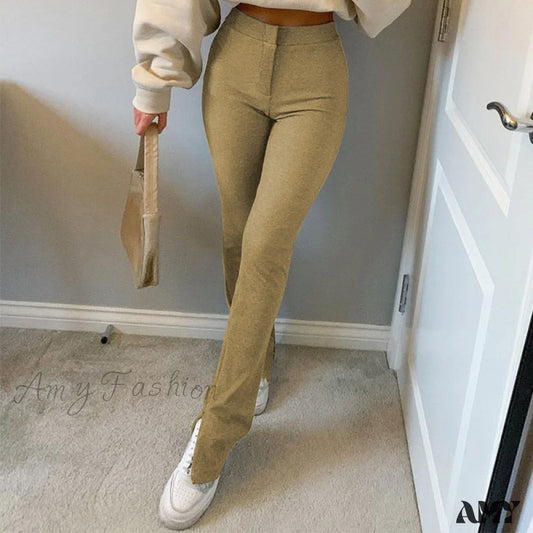 Amy Fashion - High Waist Sweatpants Sports Pants