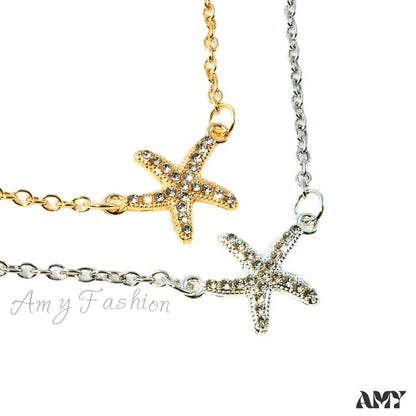 Amy Fashion - Hot Selling Full Diamond Starfish Bracelet