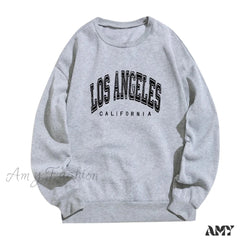 Amy Fashion - Letter Print O Neck Long-Sleeve Hoody Pullover