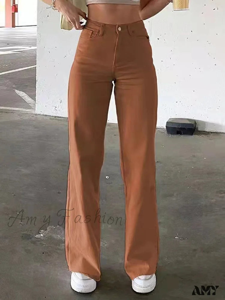 Amy Fashion - Loose Jeans Auburn / S