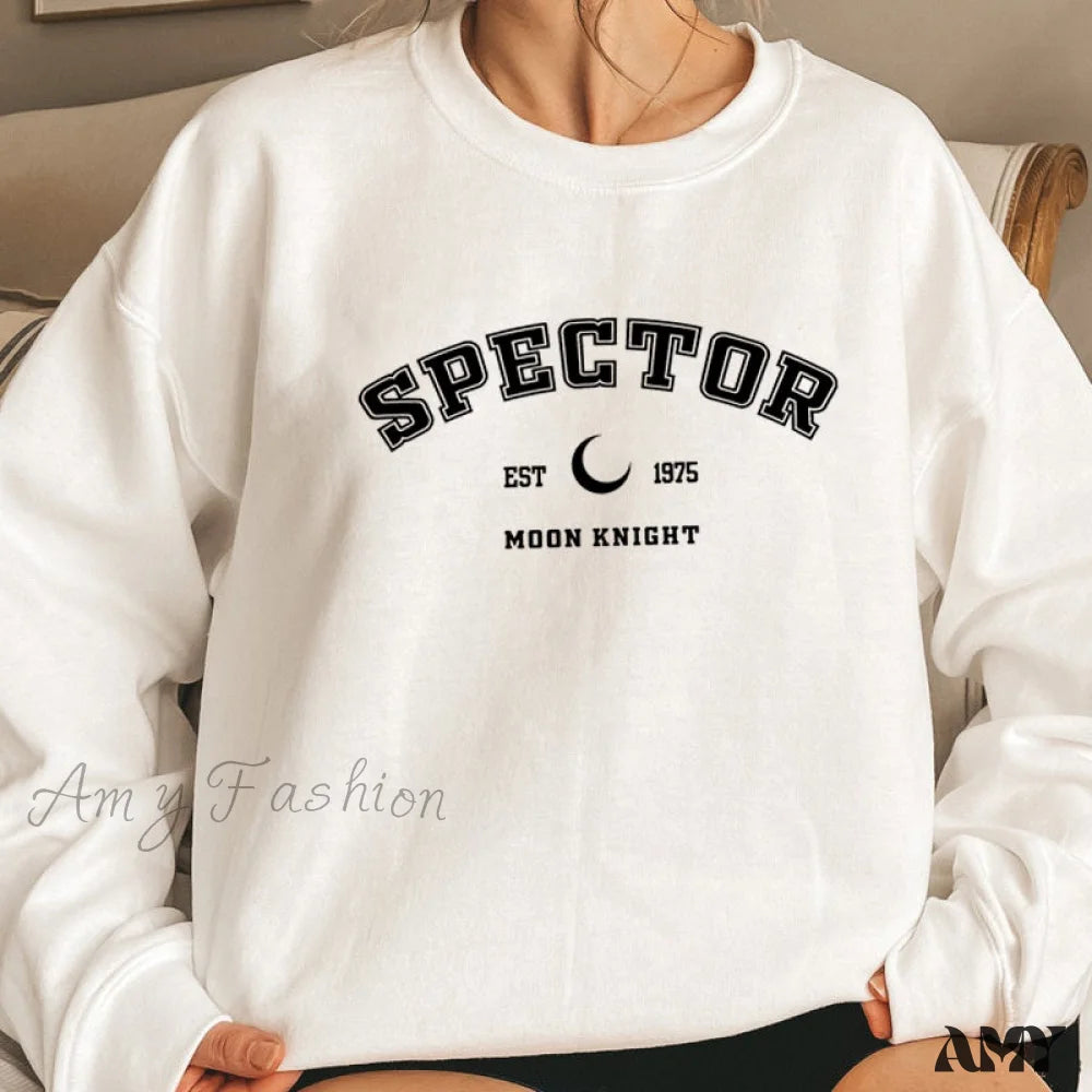 Amy Fashion - Moon Knight Print Sweatshirt Graphic Pullover