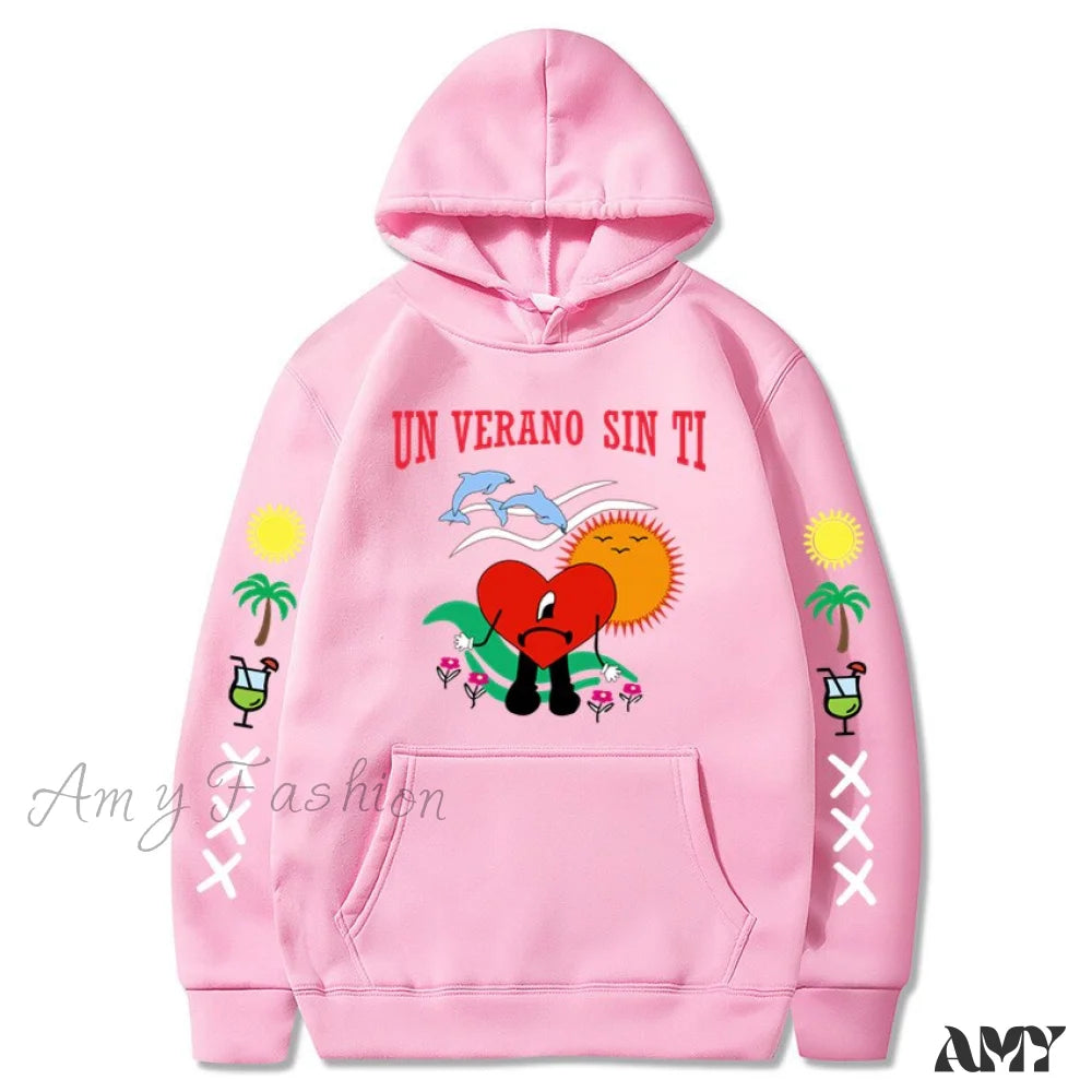 Amy Fashion - New Bad Bunny Printed Hoodie