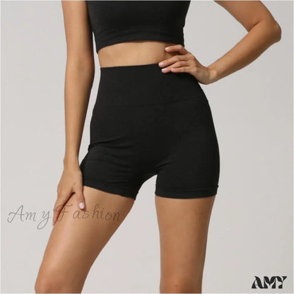 Amy Fashion - New Style High Waist Seamless Leggings Black / S