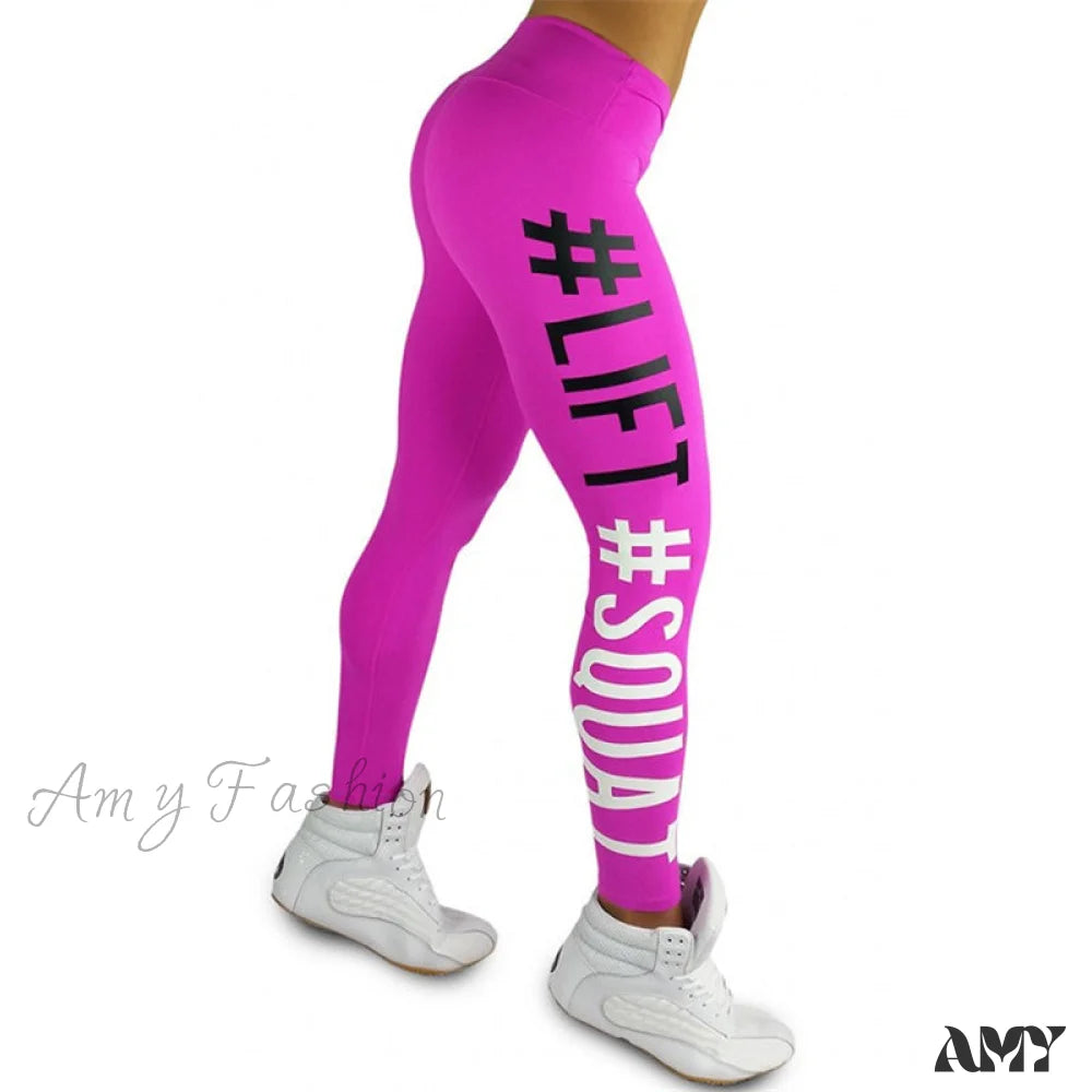 Amy Fashion - New Tightening Leggings Pink / S