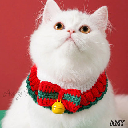 Amy Fashion - New Year Pet Cat Handwoven Bell Necklace