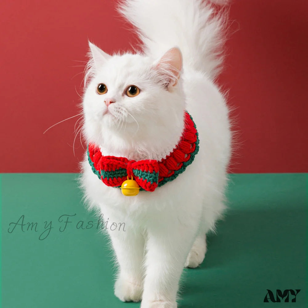 Amy Fashion - New Year Pet Cat Handwoven Bell Necklace