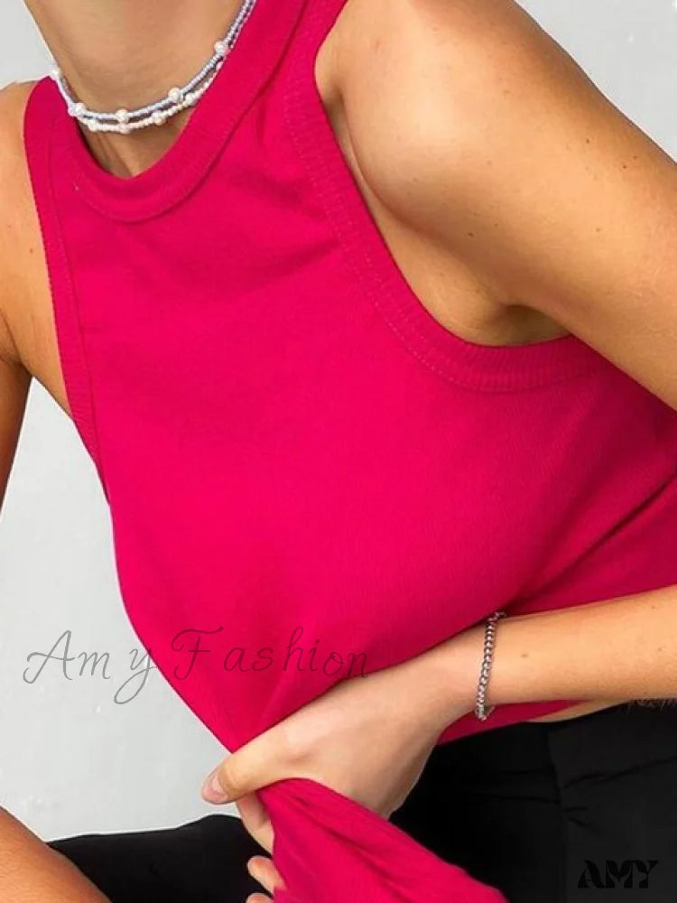 Amy Fashion - Off Shoulder Sexy Crop Tube Tank Summer Basic