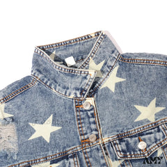 Amy Fashion - Oversized Blue Denim Jacket