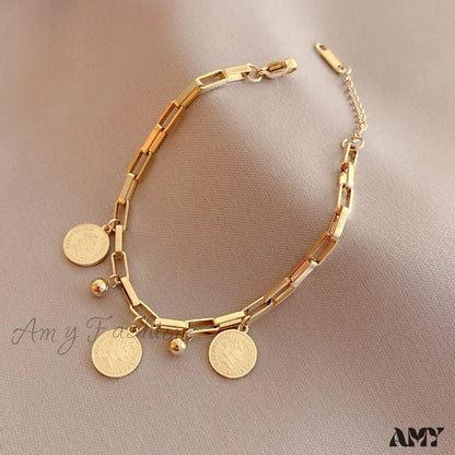 Amy Fashion - Personalized Simple Plate Bracelet