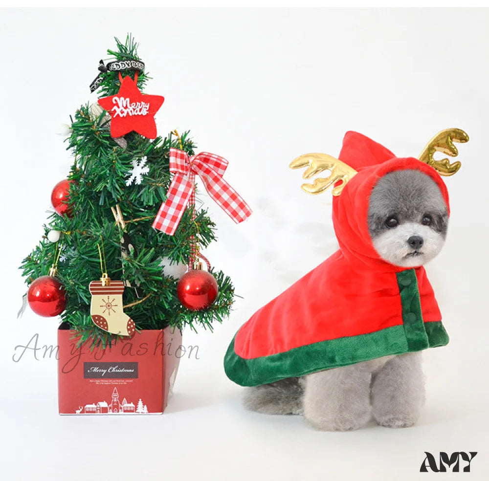 Amy Fashion - Pet Cat Dog Christmas Cloak