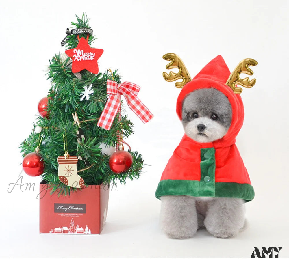 Amy Fashion - Pet Cat Dog Christmas Cloak