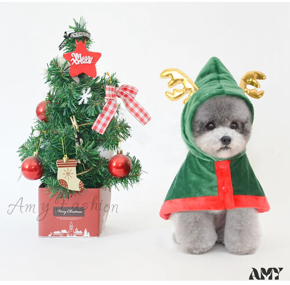 Amy Fashion - Pet Cat Dog Christmas Cloak