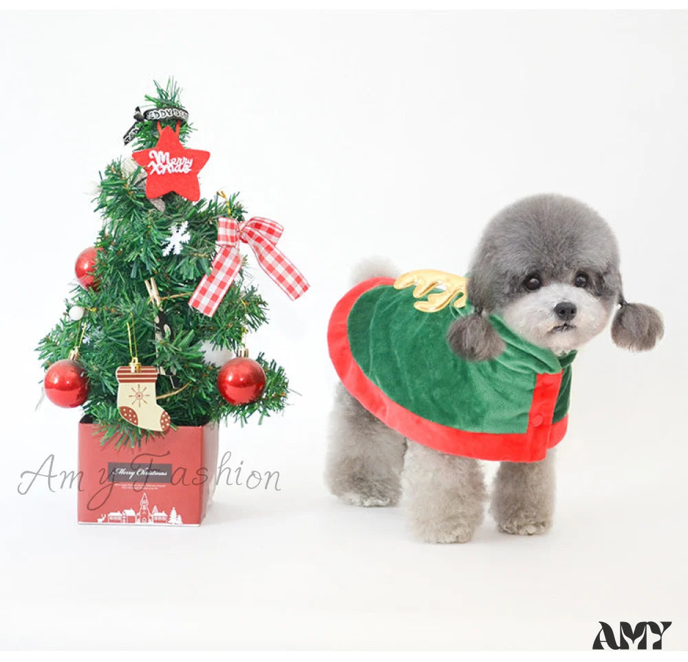 Amy Fashion - Pet Cat Dog Christmas Cloak
